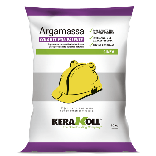 Argamassa Colante Polivalente - Cinza 20 kg - Kerakoll