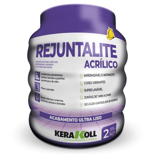 Rejuntalite Acrilico Cinza Claro 6x2kg - Kerakoll