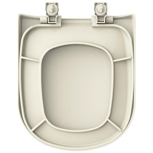Assento Vogue polipropileno Soft Close Creme Tupan - Tupan