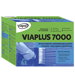 Viaplus 7.000 Fibras caixa com 18Kg - Viapol