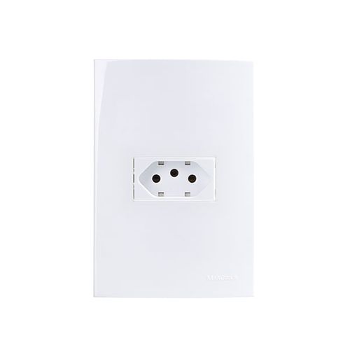 Conjunto 4×2 Tomada Sleek Tomada 2P+T 10A 250V~ - Margirius