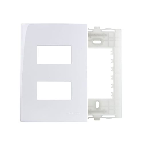 Placa + Suporte Sleek Placa 4×2 – 2 postos horizontais separados + suporte - Margirius