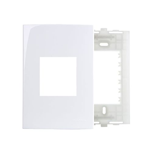 Placa 4×2 + Suporte Sleek – 2 postos horizontais + suporte - Margirius