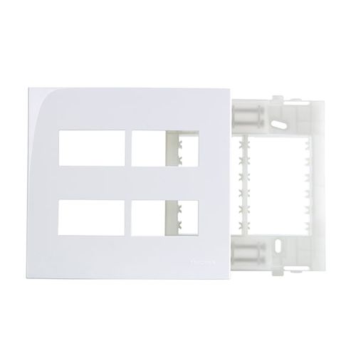 Placa 4×4 + Suporte Sleek – 4 postos horizontais separados + suporte - Margirius
