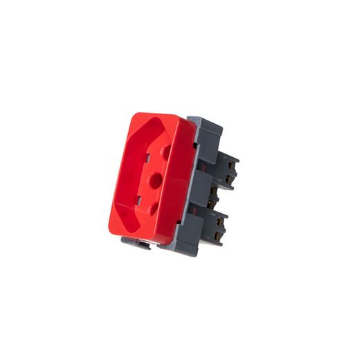 Módulo Tomada B3 Tomada 2P+T 20A 250V~ – Vermelho - Margirius