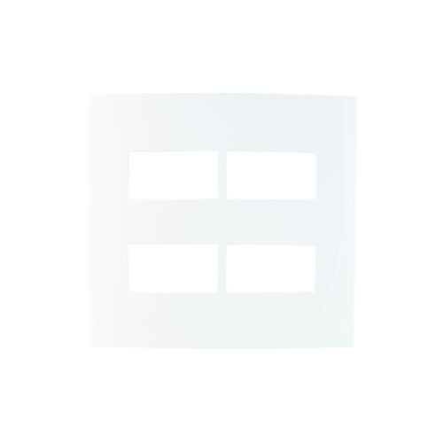 Placa Sleek Placa 4×4 – 4 postos horizontais separados - Margirius