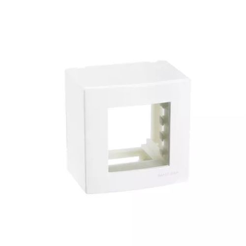 Caixa de Sobrepor 75 x 50 x 75mm - branco – 2 postos - Margirius
