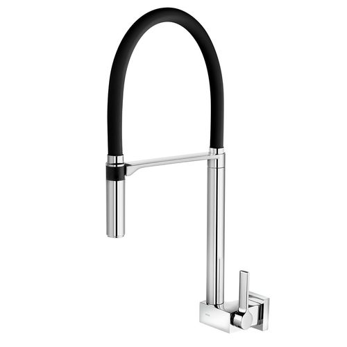 Torneira para cozinha de parede bica alta Doc preto - Docol