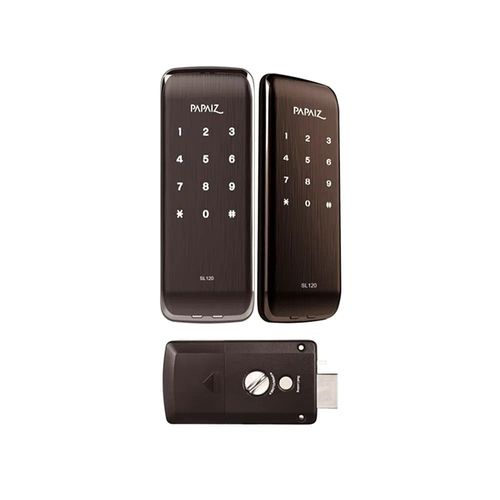 Fechadura Eletrônica Smart Lock Sl120 Preto Fosco Papaiz (Sobrepor) - Assa Abloy