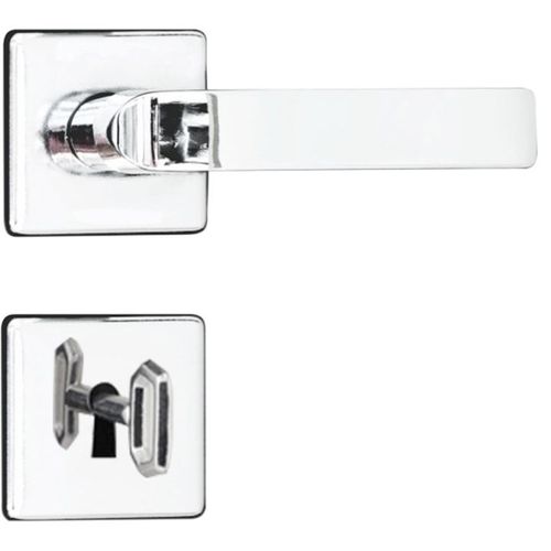 Fechadura 1700 Externa Italy Quadrada  Cromado (1701/10qc) Silvana - Assa Abloy