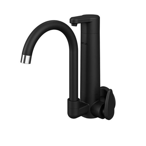 Torneira De Parede Bica Móvel Com Purificador Allure Vitalité Preto Fosco - Viqua