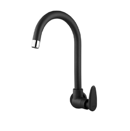 Torneira De Parede Bica Móvel Para Cozinha Allure Décore Preto Fosco - Viqua