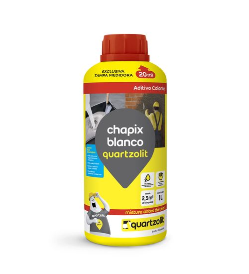 Chapix Blanco Quartzolit - Frasco com 1 litro - Quartzolit