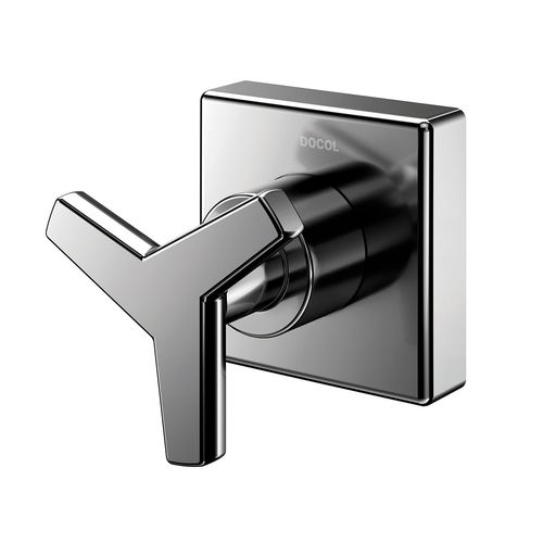 Acabamento para registro DocolBase 1/2", 3/4" e 1" Docol City grafite polido 877148 - Docol