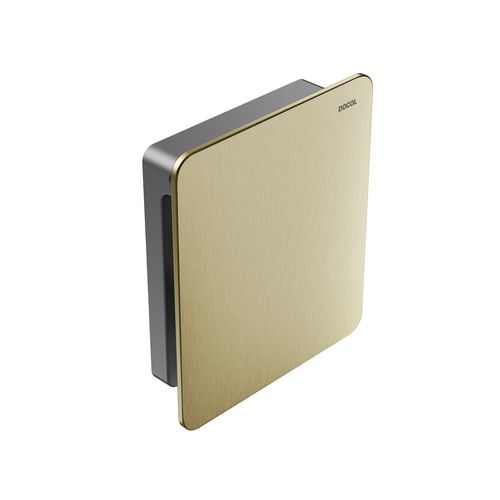 Acabamento para válvula de descarga Docol Flat ouro escovado 931772 - Docol
