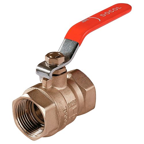 Válvula de esfera com alavanca 3/4" vermelha 221306 - Docol