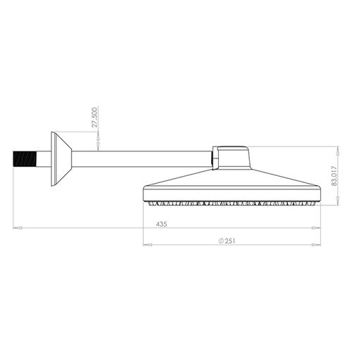Ducha grande 10" cromada - ctk ducha grande 10" cromada - ctk CTK - Tupan