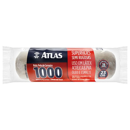Rolo de pintura 1000 de pele de carn 23cm - Atlas