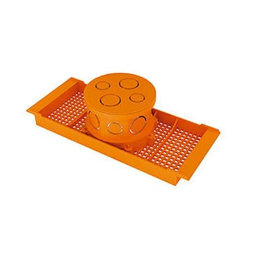 Caixa de luz octagonal reforçada  4x4 com suporte para lajota 250mm cb - Amanco