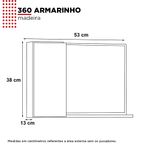 Espelheira-em-madeira-360--com-armario--Tamarindo-com-Branco-Cozimax