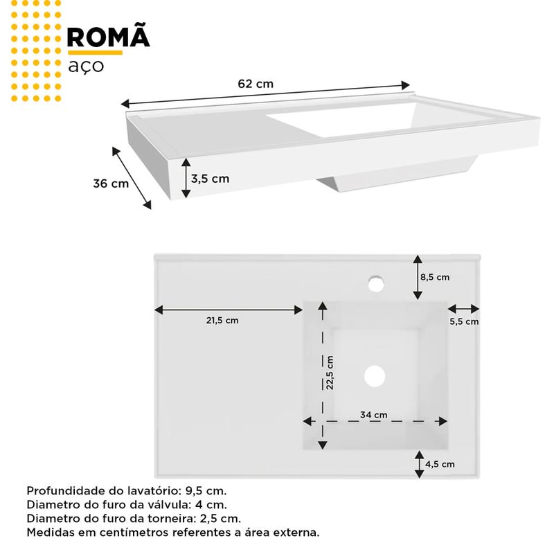 Toucador-em-aco-Roma-Branco-gaveta-Branca---Cozimax