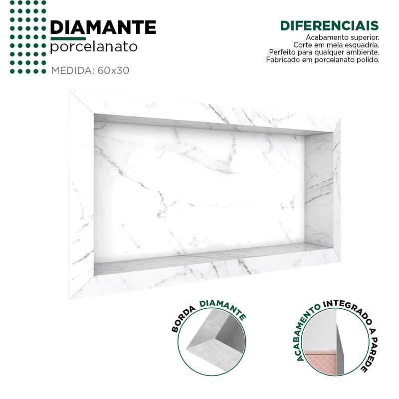 Nicho-Diamante-em-Porcelanato-Polido-60x30-Branco---Cozimax