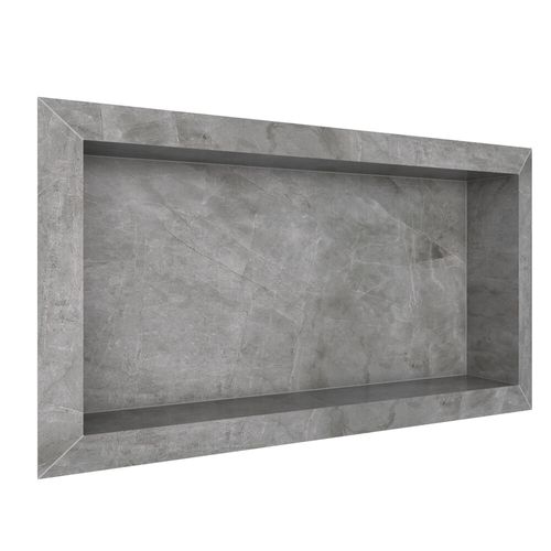 Nicho Diamante em Porcelanato Polido 60x30 Cinza - Cozimax