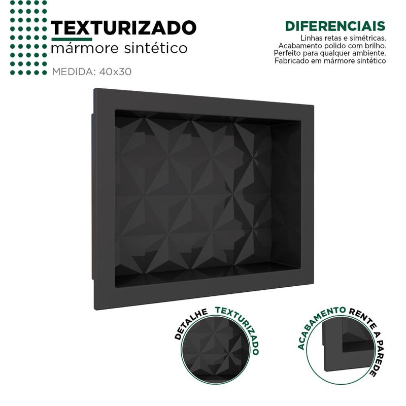 Nicho-Texturizado-em-Marmore-Sintetico-40x30-Preto-Cozimax