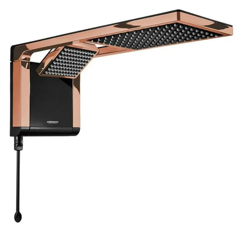 Chuveiro-Acqua-Duo-220V-7800W-Black-Rose-Gold-Lorenzetti