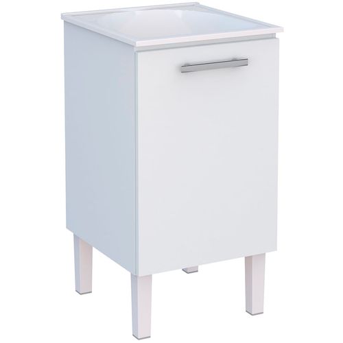 Gabinete em Aço Vênus Branco com tanque 50 Branco - Cozimax