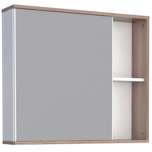 Espelheira em madeira Caeté Tamarindo com Branco – Cozimax
