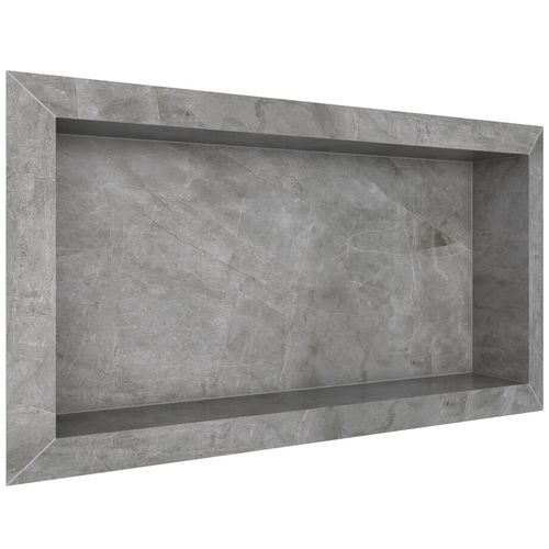Nicho Diamante em Porcelanato Polido 60x30 Cinza - Cozimax