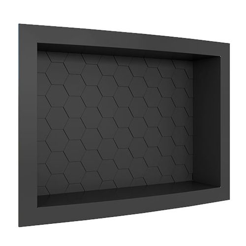 Nicho para banheiro em plástico injetado Max 40x27 Preto - Cozimax