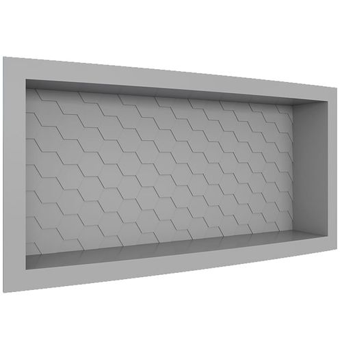 Nicho Max em Plástico Injetado 60x27 Cinza - Cozimax