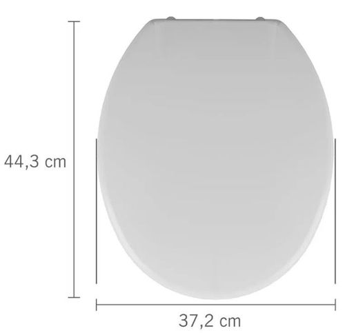 Assento Sanitário Almofadado - Cor Branco - Astra