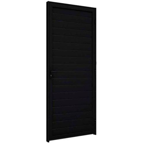 Porta De Alumínio Lambri De Giro Sem Friso Com Maçaneta - Pa187.1 - Ullian