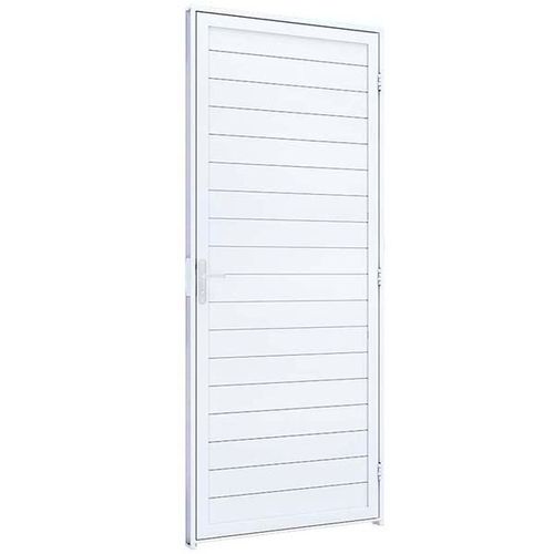Porta De Alumínio Lambri De Giro Sem Friso Com Macaneta - A187.2  -   Ullian