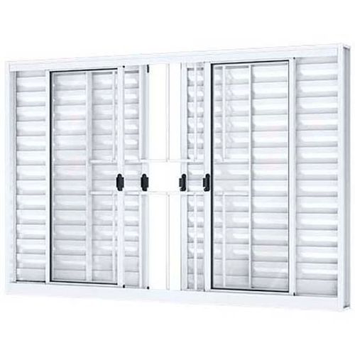 Janela Veneziana Correr Central C/Grade - A298.0 - Ullian