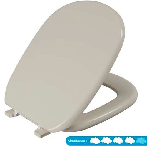 Assento Sanitário Almofadado Vogue Plus - Cor Creme 37 - Astra