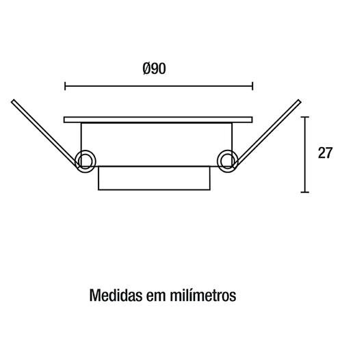 Spot LED Embutir Redondo 6W 6.500K - Branco - Blumenau Iluminação