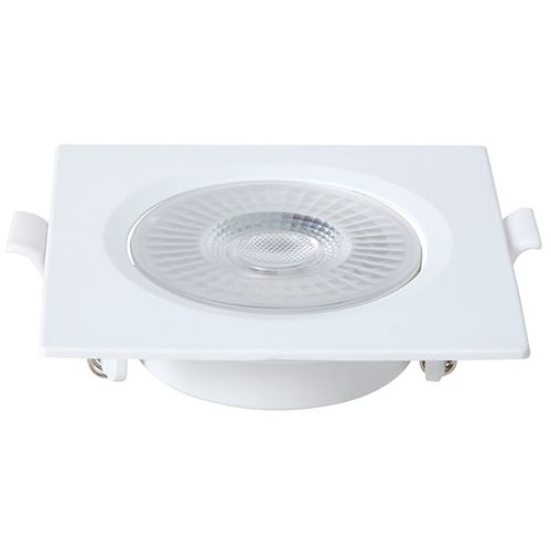 Spot LED Embutir Quadrado 6W 3.000K - Branco - Blumenau Iluminação