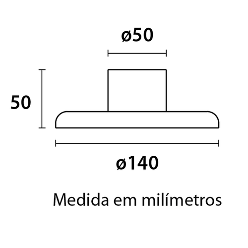 Plafonier Soquete E27 - Preto - Blumenau Iluminação