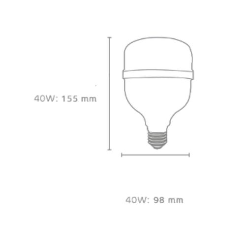 Lâmpada Super Bulbo LED 40W BIV 6500K Elgin