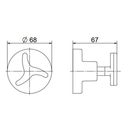 Acabamento para registro DocolBase 1.1/2" e 1.1/4" Nova Trio