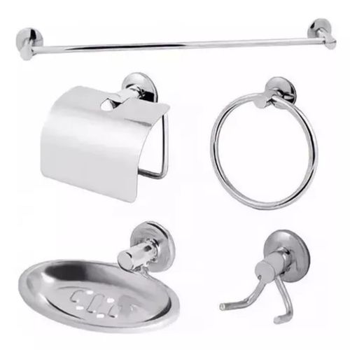 Kit Acessórios Banheiro Rainha 5 Peças Stander