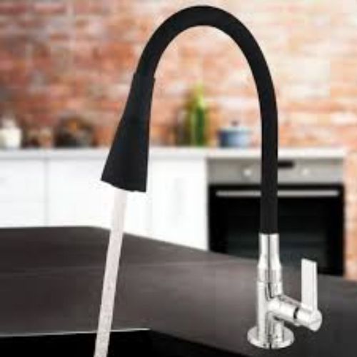 Torneira Cozinha Rainha Flexível Preta 1/4 Volta
