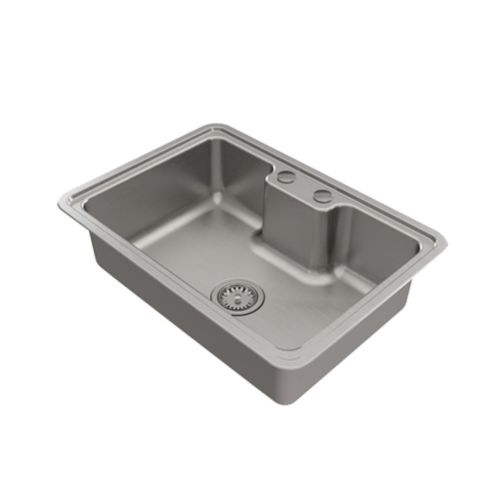 Cuba DocolMassima Sobrepor/Embutir 64x44 Aço Inox