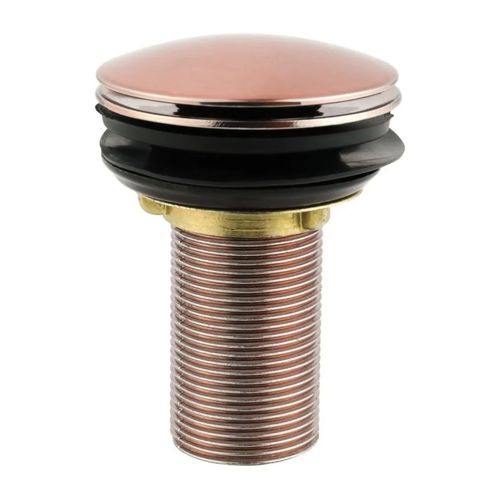 Válvula Lavatório Rainha Click Luxo 8cm 7/8 Rose Fosco