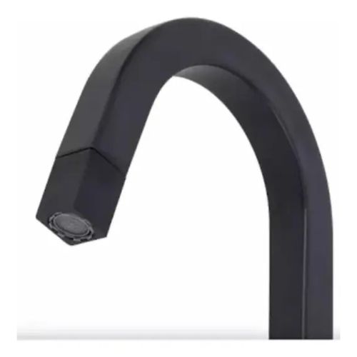 Torneira Lavatório Rainha Quadrada 1/4 Volta 24CM Preto Fosco