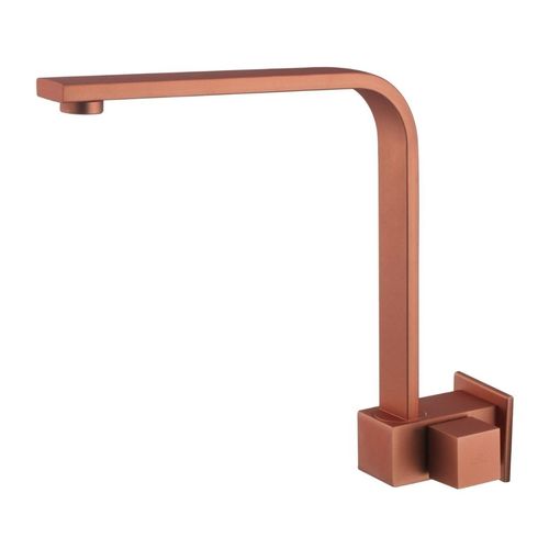 Torneira Cozinha Rainha Cano Reto 32cm ¼ Volta com Arejador externo Rose Fosco